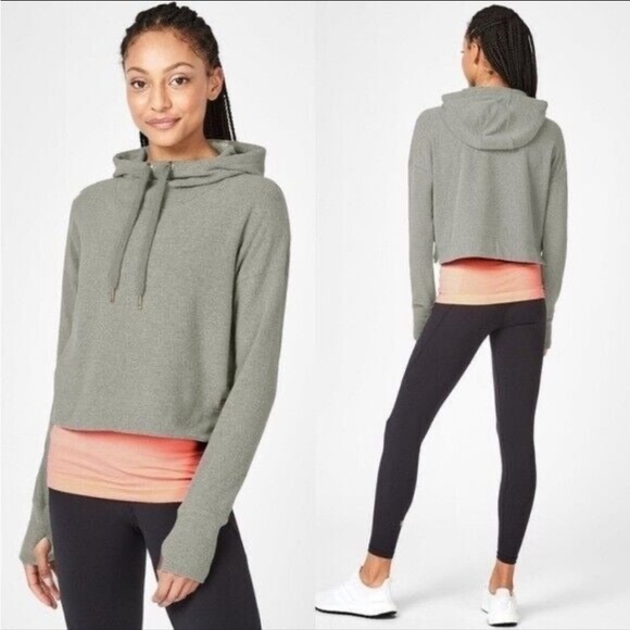 ❤️ Sweaty Betty Cropped Pullover Hoodie Size Small NWOT - Picture 1 of 11